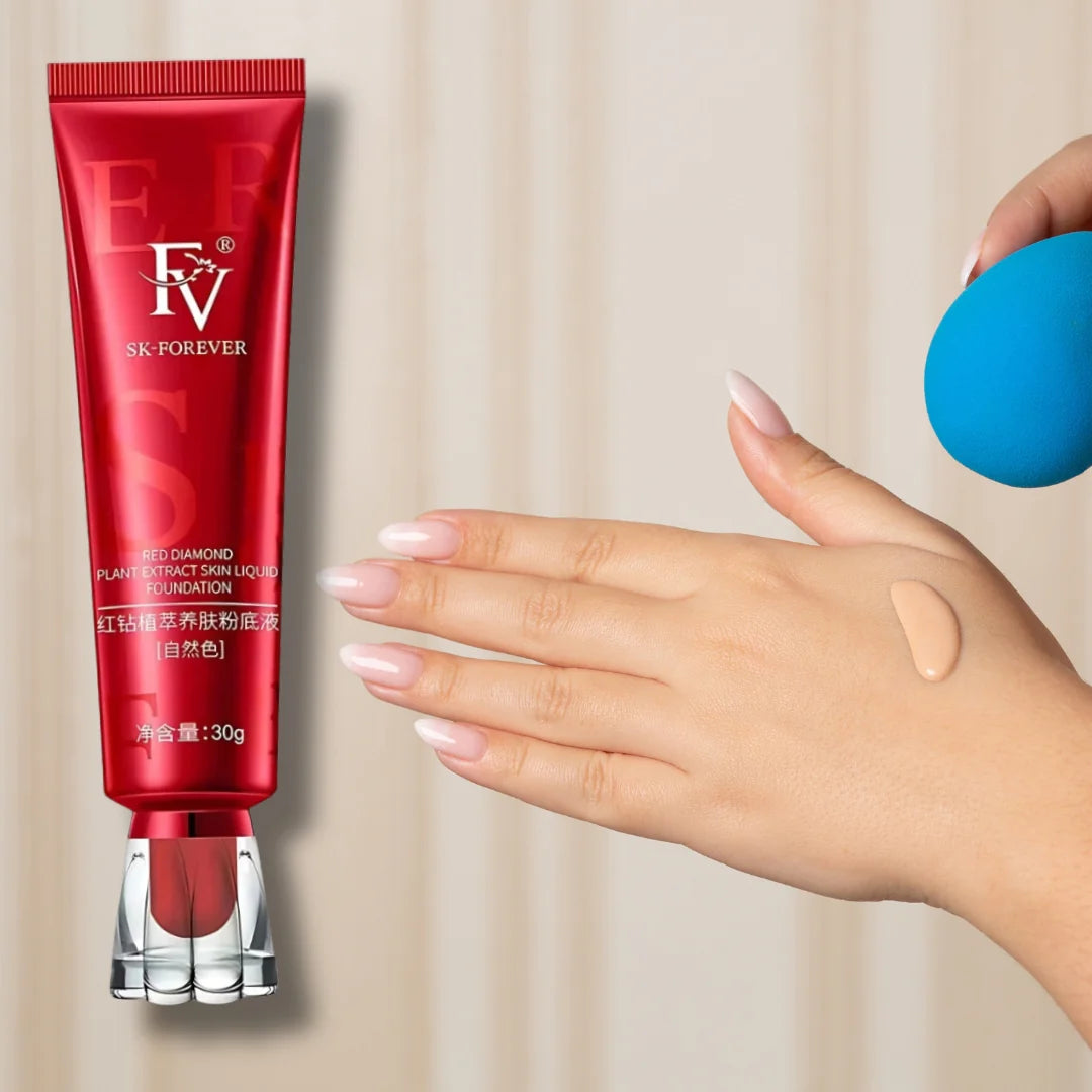 Fv Foundation Waterproof With Medium Coverage, Oil-Free & Long Lasting, Matte Orever Foundation Natural Beige 30g