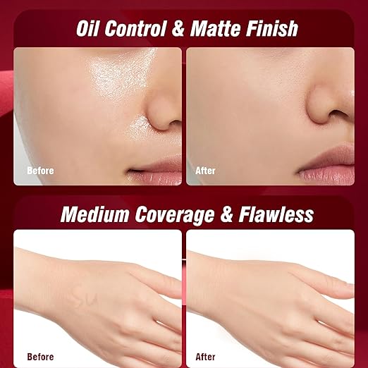 Fv Foundation Waterproof With Medium Coverage, Oil-Free & Long Lasting, Matte Orever Foundation Natural Beige 30g