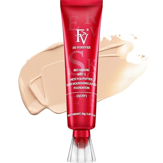 Fv Foundation Waterproof With Medium Coverage, Oil-Free & Long Lasting, Matte Orever Foundation Natural Beige 30g